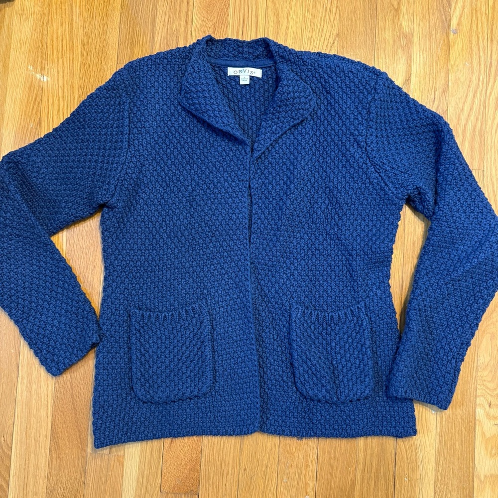 Orvis Blue Knit sweater